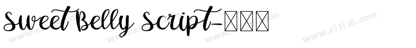 Sweet Belly Script字体转换